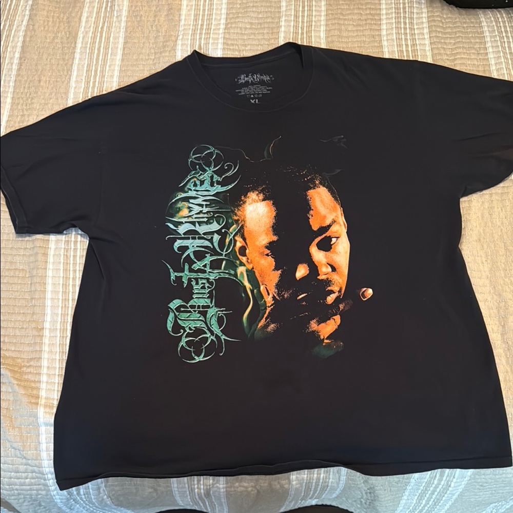 Vintage Busta Rhymes Tour Black Graphic T-Shirt